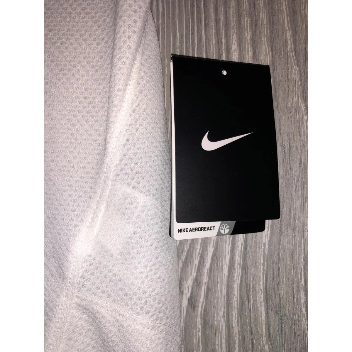 Nike clothing - NIKE Aeroreact Running Reflective Short Sleeve Shirt Top Training - 719560 - White 5