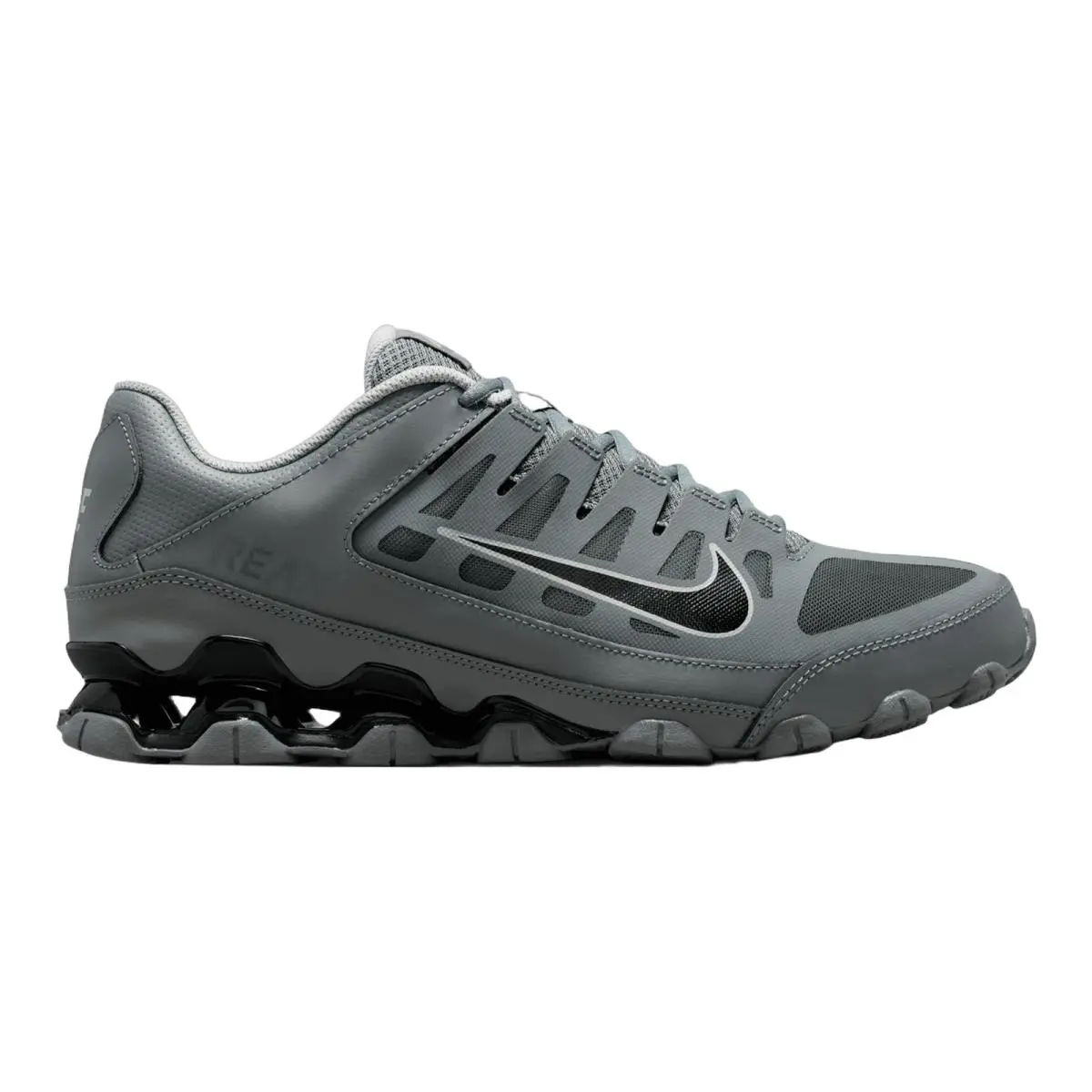 Nike Reax 8 TR Walking Shoes Mens Size 8-14 Smoke Black Light 621716-040