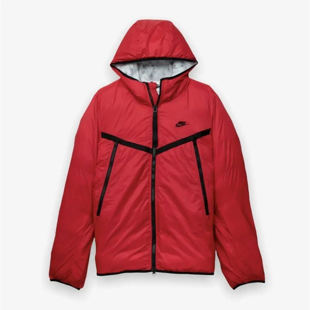 Therma-fit Hooded Puffer Men`s Jacket Very Berry DD6944-643 by Nike