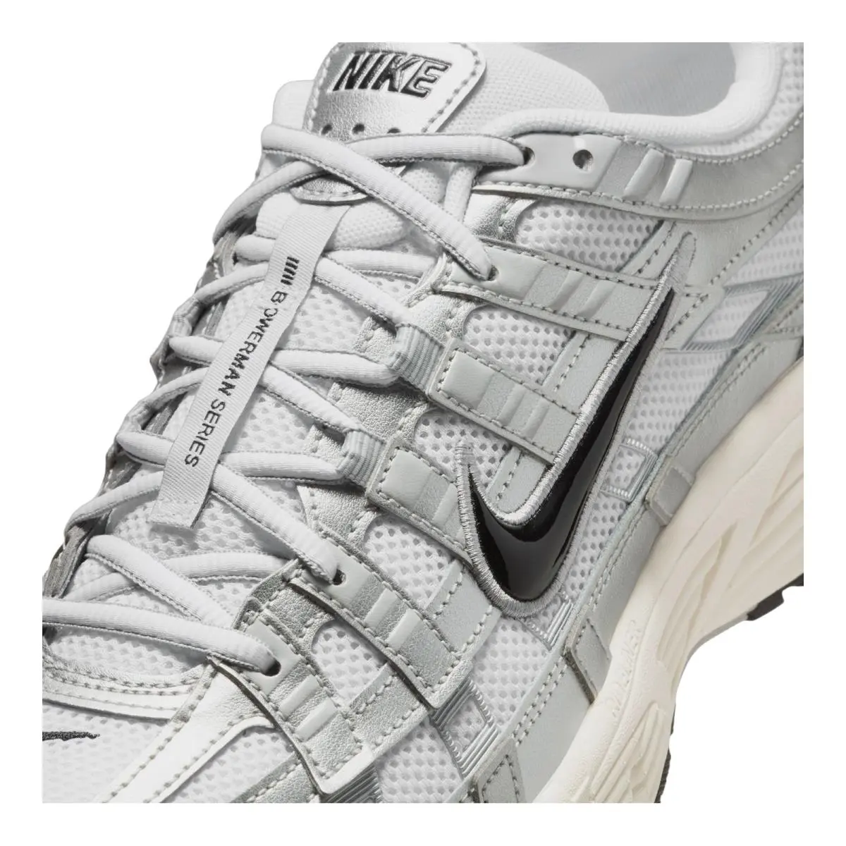 Nike shoes - Nike P-6000 - CD6404-105X - White/Metallic Silver/Flat Silver/Black 3