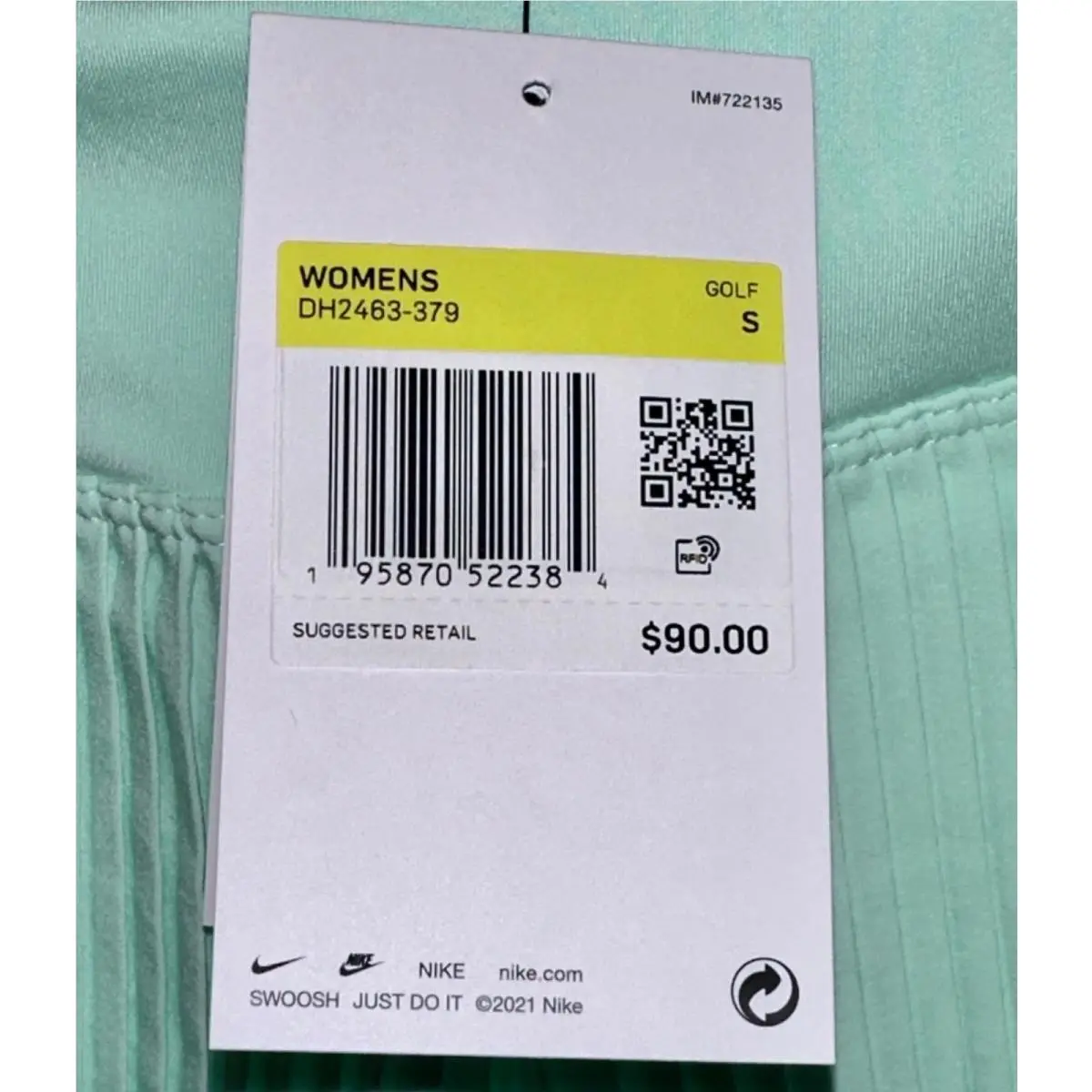 Nike clothing - Nike Dri Fit Ace Pleated Golf Shorts - DH2463 - Green, Main: Green 5