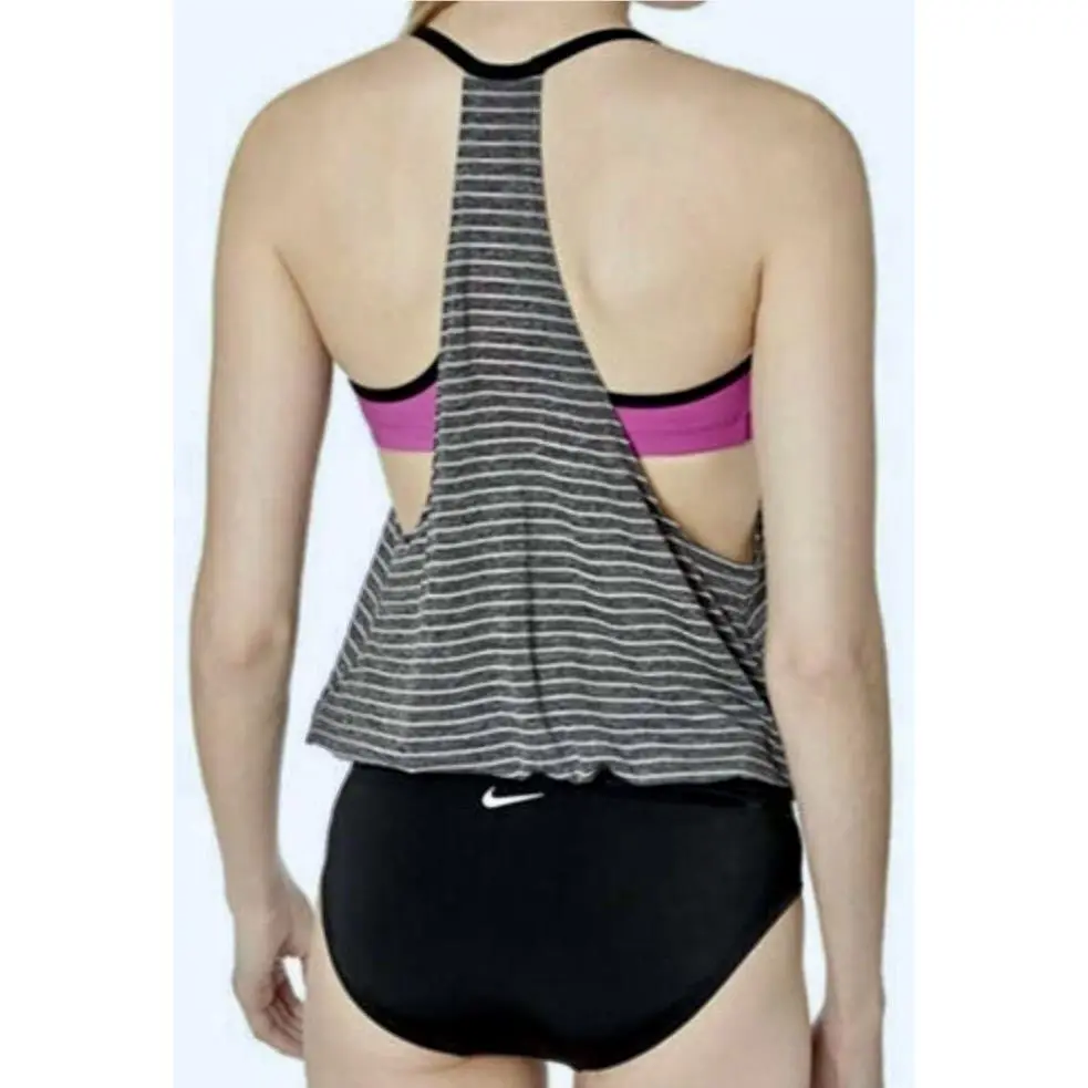 Nike clothing - NIKE Layered Heather Tankini - Layered Heather Tankini - NESS9378 - Gray 5