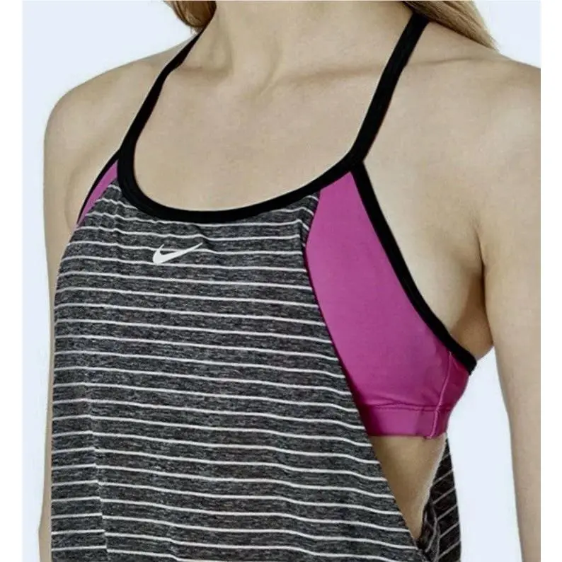 Nike clothing - NIKE Layered Heather Tankini - Layered Heather Tankini - NESS9378 - Gray 0
