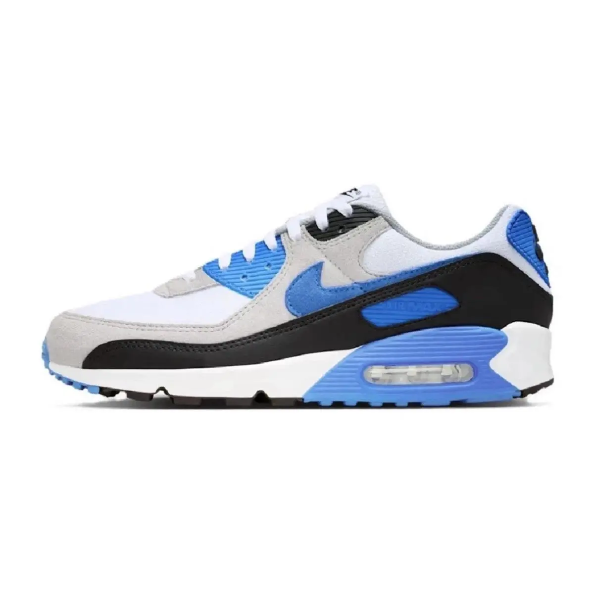 Air Max 90 White Blue Crystal Sneakers Shoes Black DM0029-122 Mens Size by Nike
