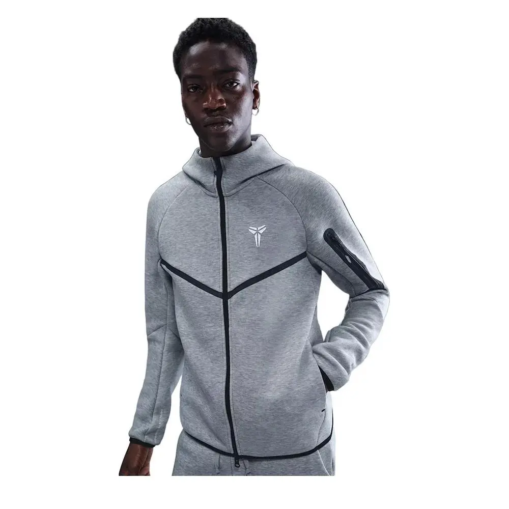 Nike clothing - Nike Kobe Tech Fleece Full-Zip Windrunner Jacket Dark Grey Heathe - Grey 0