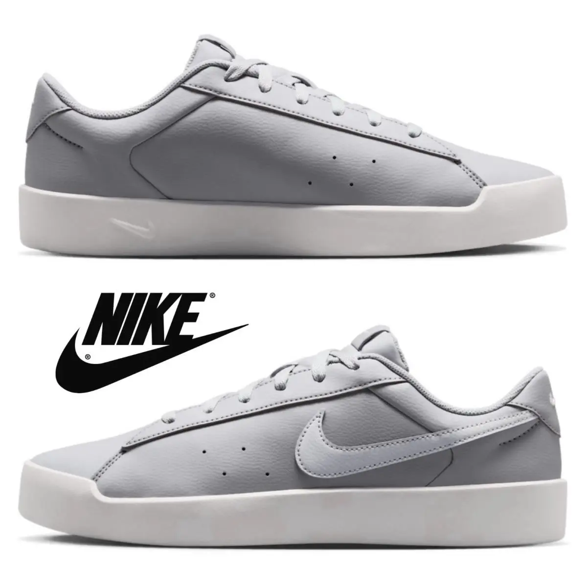 Nike Court Heritage SL Men`s Shoes Athletic Sneakers Running Training Walking - Gray, Manufacturer: Wolf Grey/Photon Dust/Wolf Grey