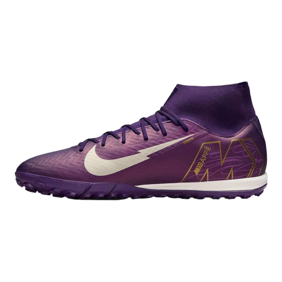 Nike shoes - NIKE Mercurial Superfly 10 Academy KM TF - FQ8333-500 - (Mbappe) Grand Purple/Pale Ivory 8