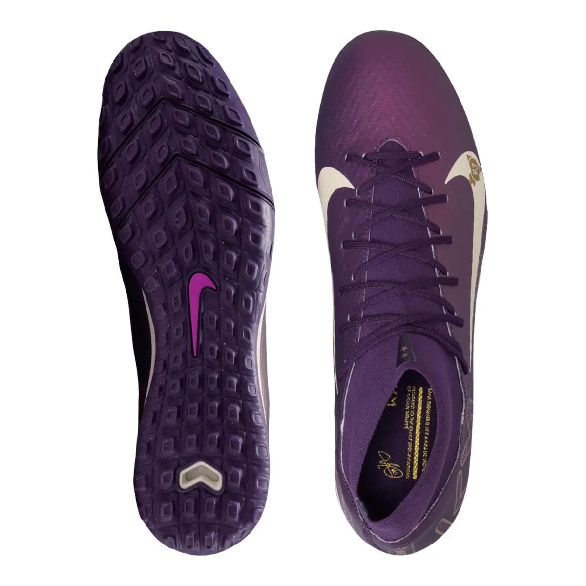 Nike shoes - NIKE Mercurial Superfly 10 Academy KM TF - FQ8333-500 - (Mbappe) Grand Purple/Pale Ivory 10