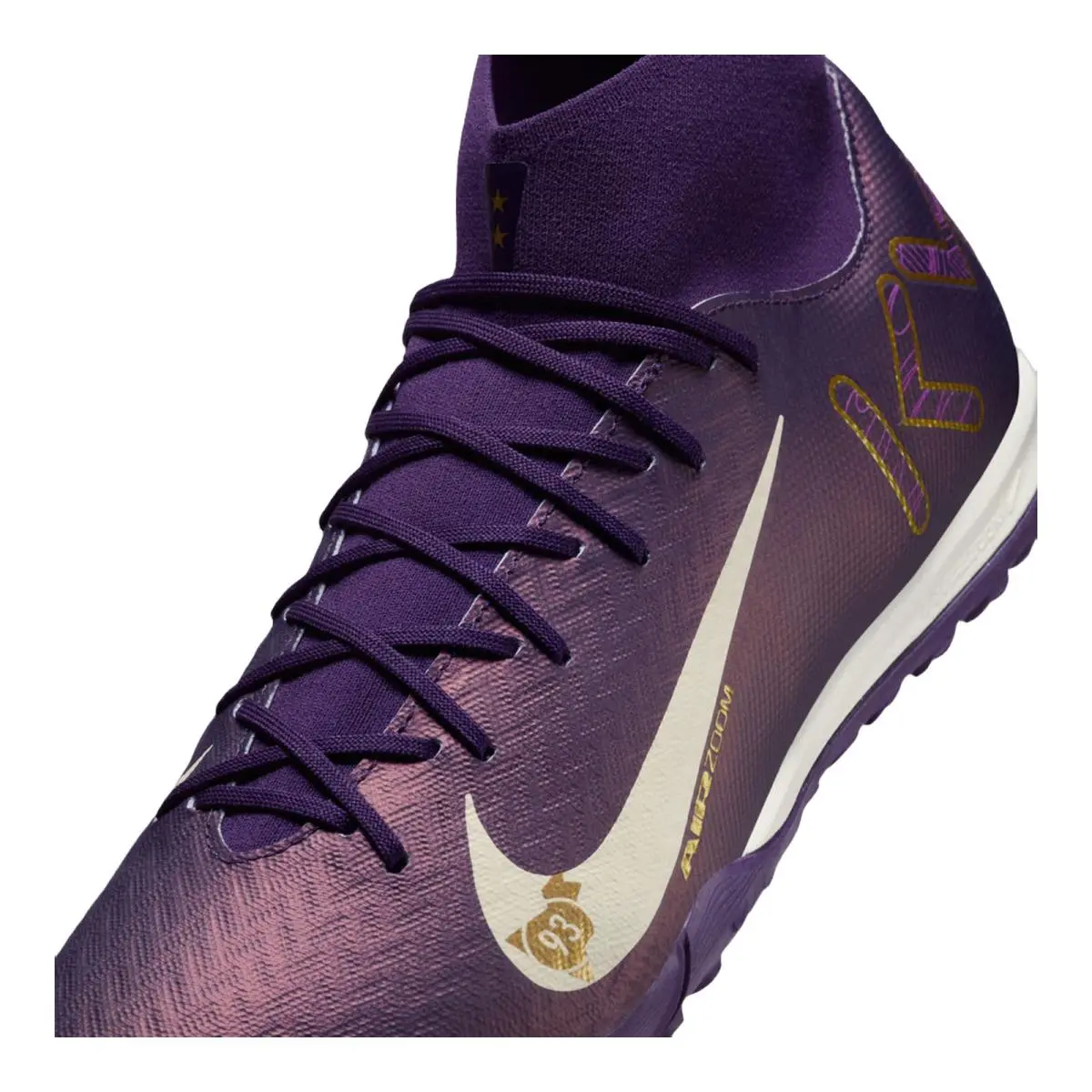 Nike shoes - NIKE Mercurial Superfly 10 Academy KM TF - FQ8333-500 - (Mbappe) Grand Purple/Pale Ivory 12