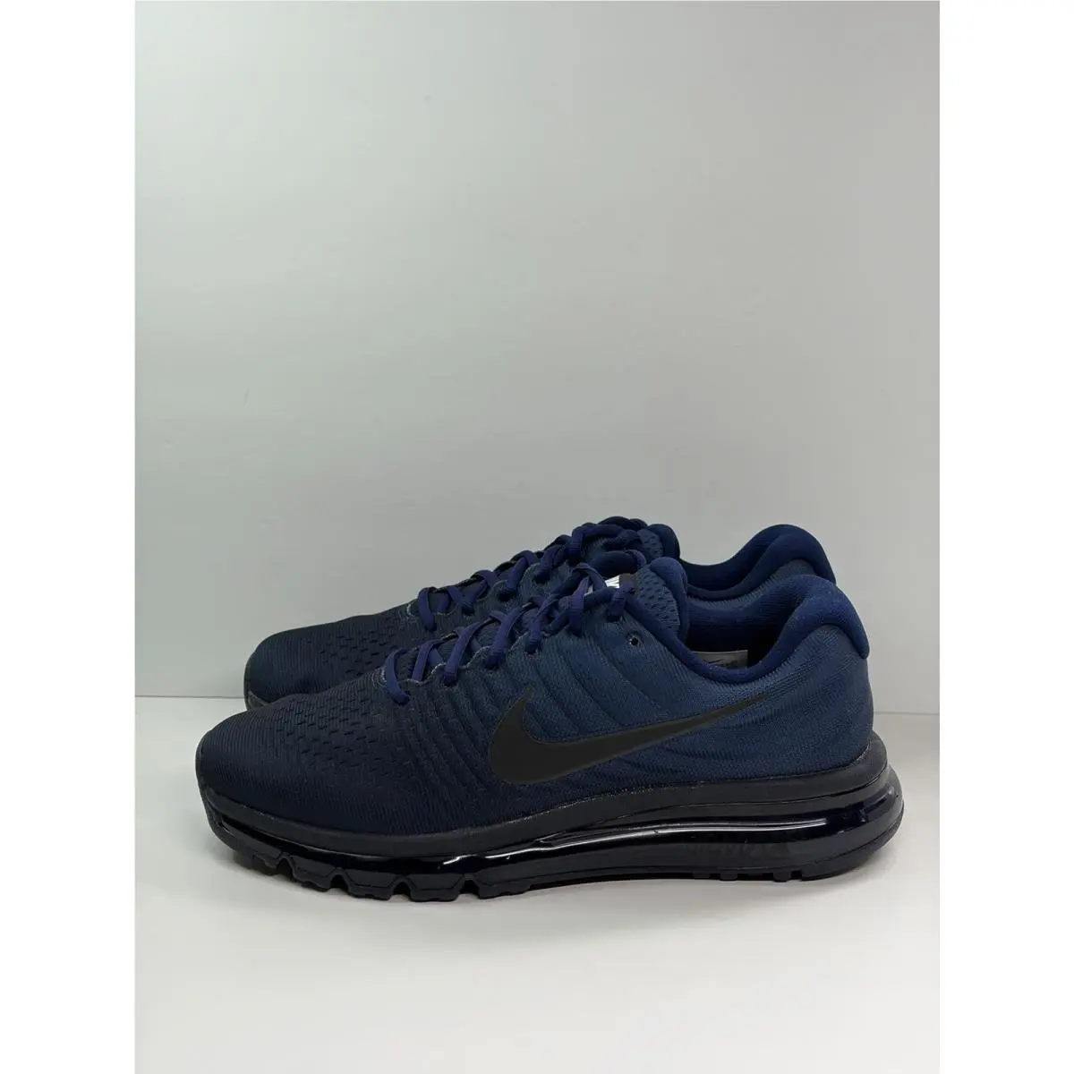 Nike Air Max 2017 Blue Black Running Workout Sneaker 849559-405 Men`s 10.5 - 12