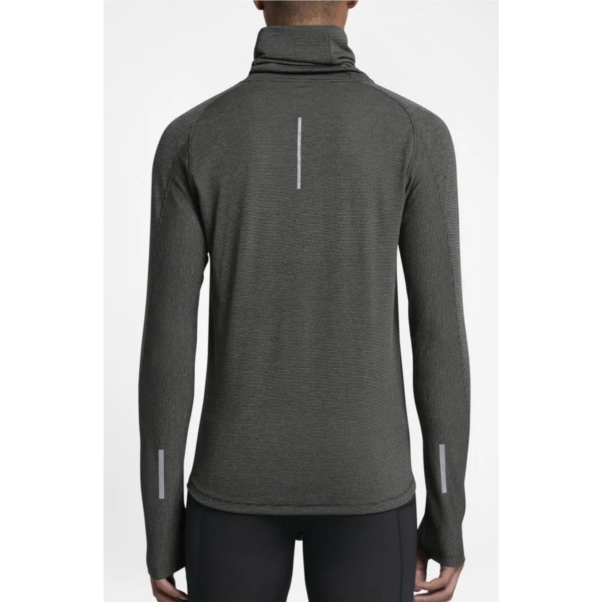 Nike clothing - NIKE AeroReact L/S Cowl Neck Running Training Shirt - 800651 - Black 1