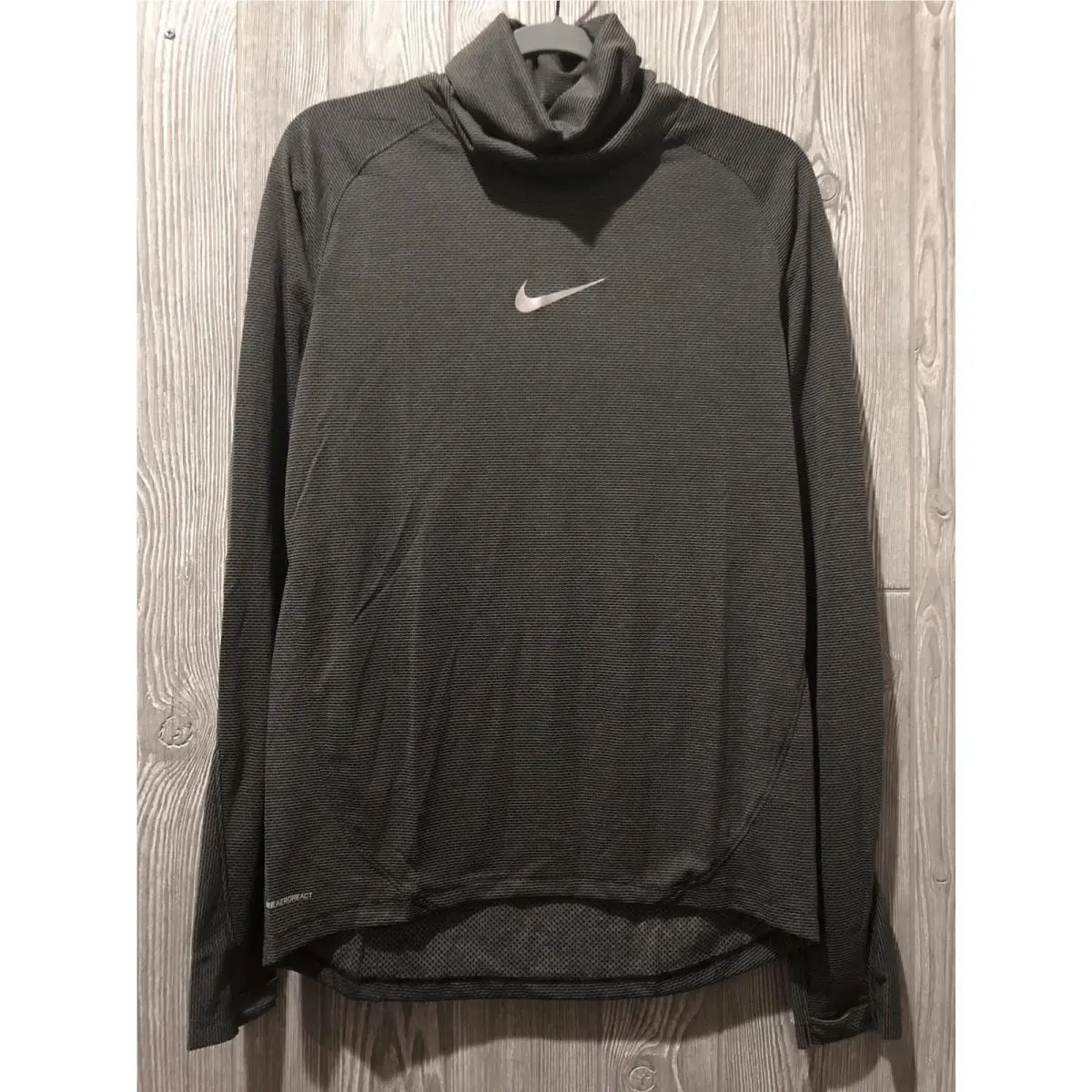 Nike clothing - NIKE AeroReact L/S Cowl Neck Running Training Shirt - 800651 - Black 14