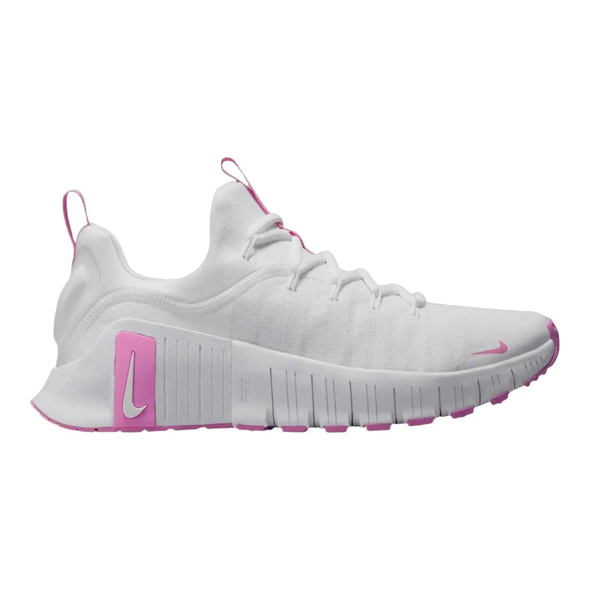 Nike Free Metcon 6 Comfort Training Gym Shoes Womens Size 5-11 - White/Playful Pink
