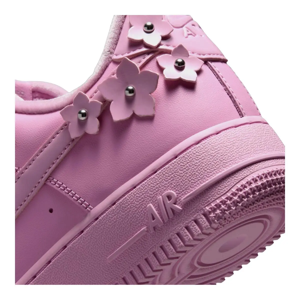 Nike shoes - NIKE Air Force 1 `07 Flower Pack - IR8637-600 - Pink Rise/Pink Foam/Metallic Silver/Pink Rise 4