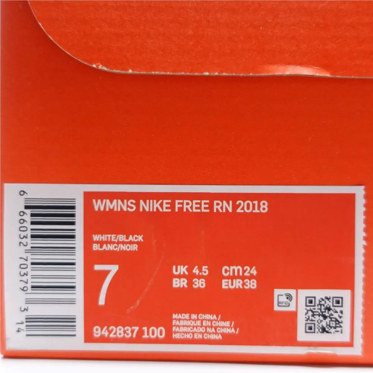 Nike shoes - Nike Free RN 2018 - Free - 942837 100 - White 0
