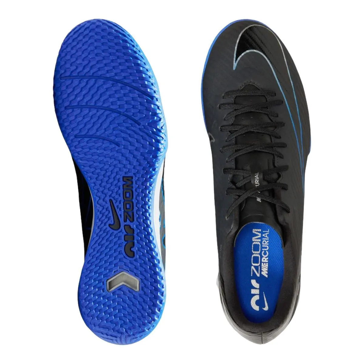 Nike shoes - NIKE Mercurial Vapor 15 Adademy IC - DJ5633-040 - Black/Chrome/Hyper Royal 8