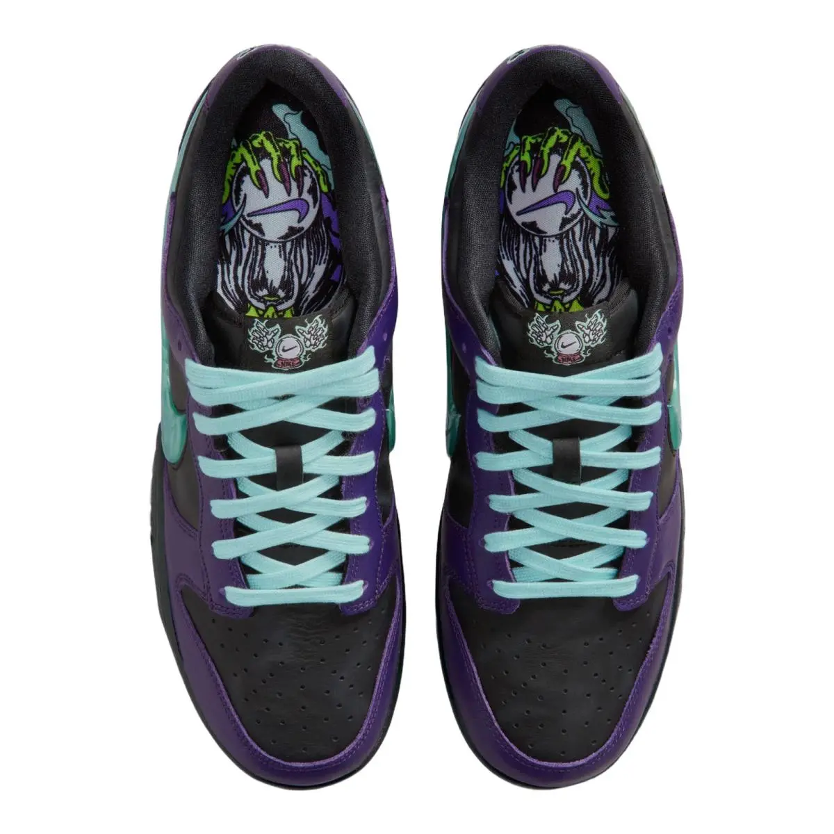 Nike shoes - NIKE Dunk Low Retro Halloween - IB2267-001 - Black/Grand Purple/Artisan Teal 8