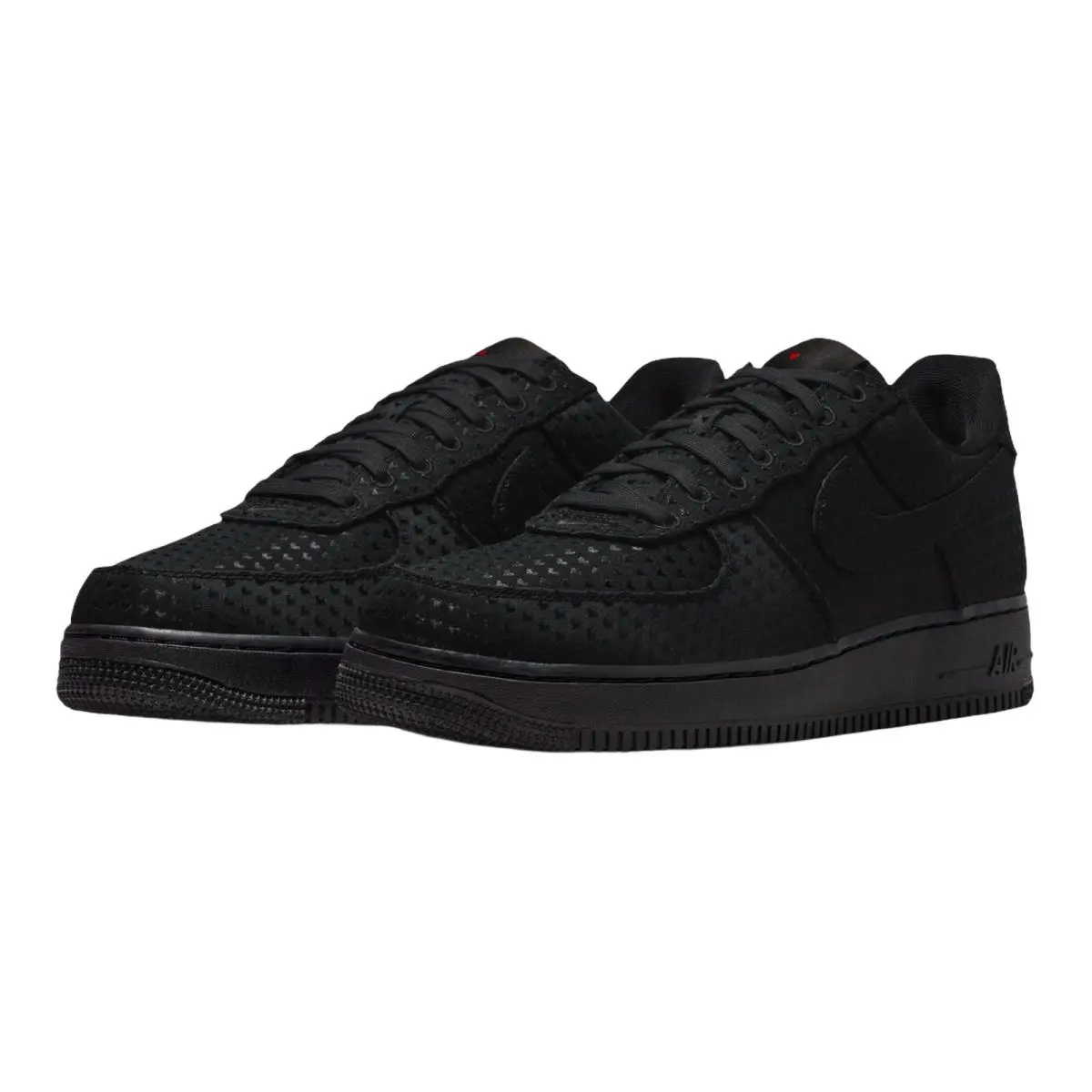 Nike shoes - NIKE Air Force 1 Low SE Valentines Day Triple Black - IB6836-001 - Black/Black/University Red 0