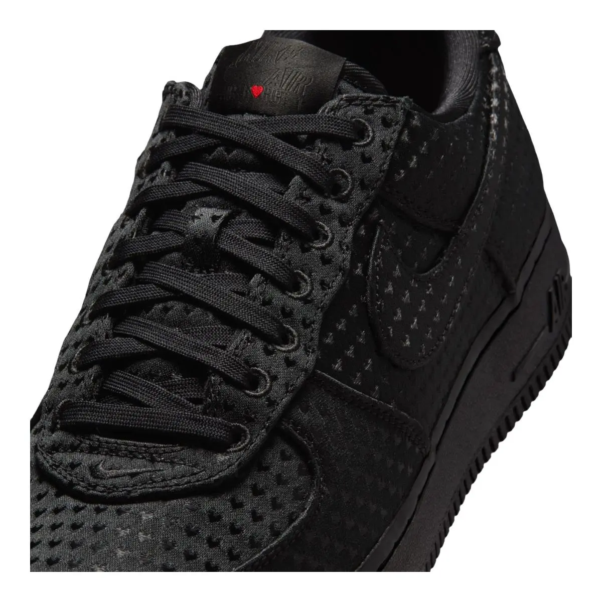 Nike shoes - NIKE Air Force 1 Low SE Valentines Day Triple Black - IB6836-001 - Black/Black/University Red 5