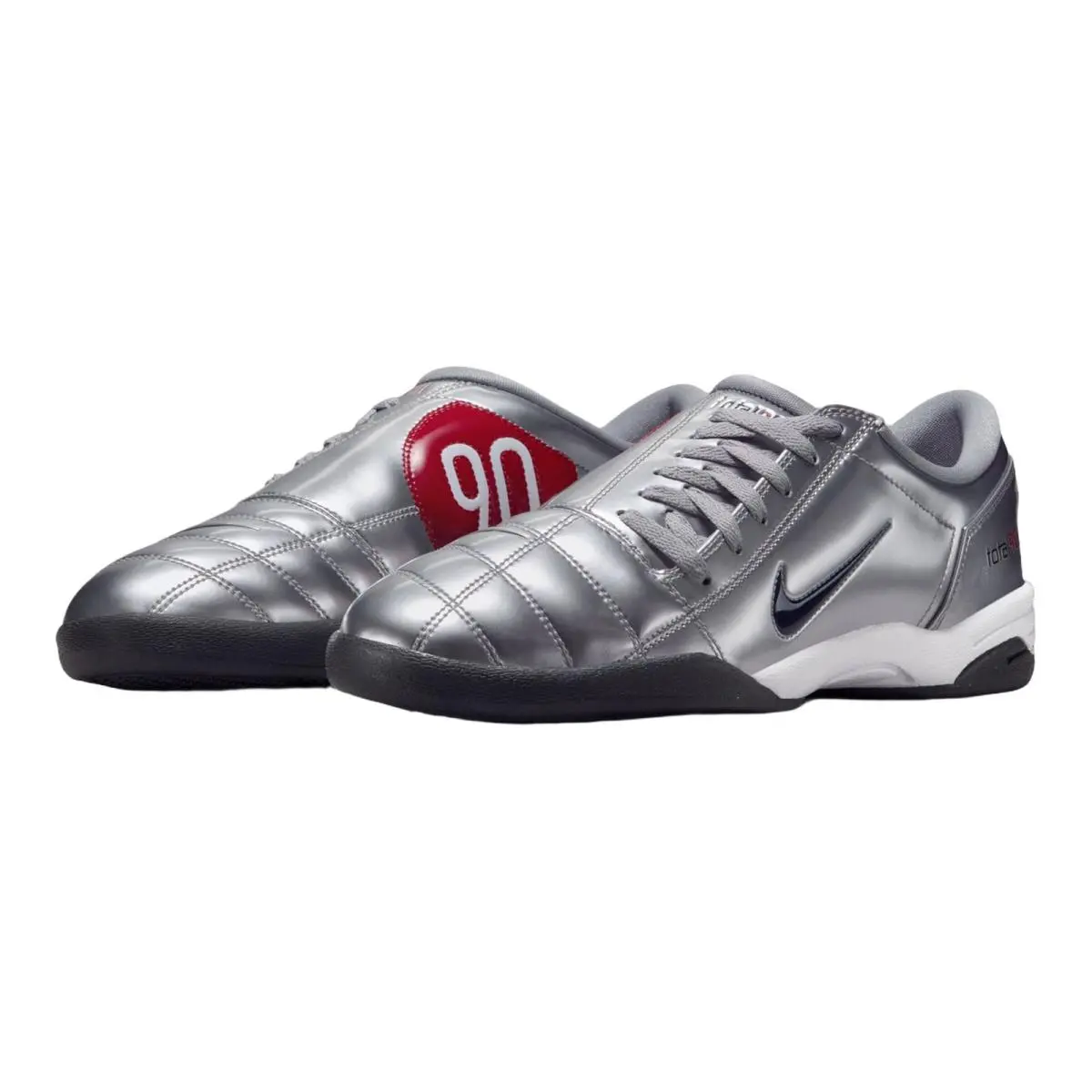 Nike shoes - Nike T90 - HJ9351-002 - Metallic Silver/Black/Universtiy Red 9
