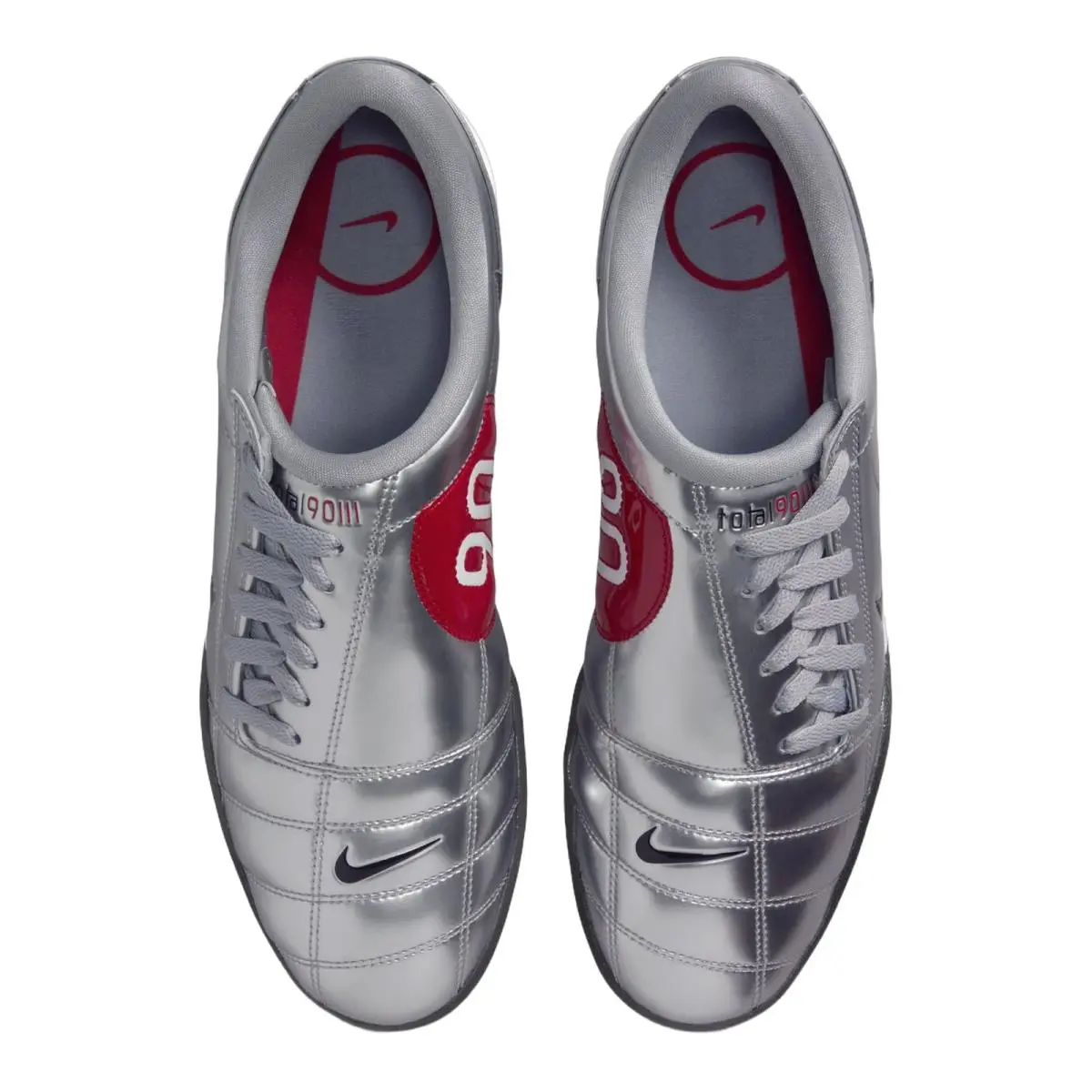 Nike shoes - Nike T90 - HJ9351-002 - Metallic Silver/Black/Universtiy Red 10