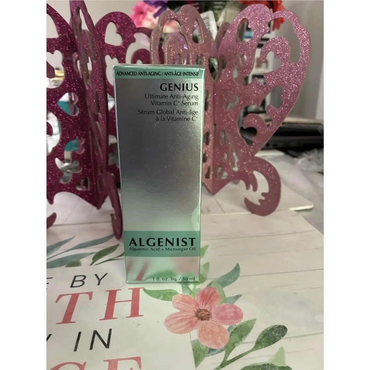 Genius Ultimate Anti-aging Vitamin C Serum 1 oz 30 ml Full Size by Algenist