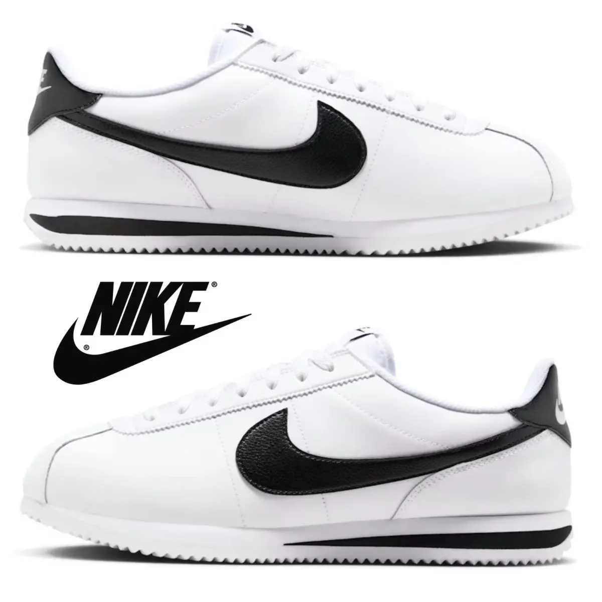 Nike Cortez Leather Men`s Sneakers Athletic Running Shoes Casual Walking Comfort