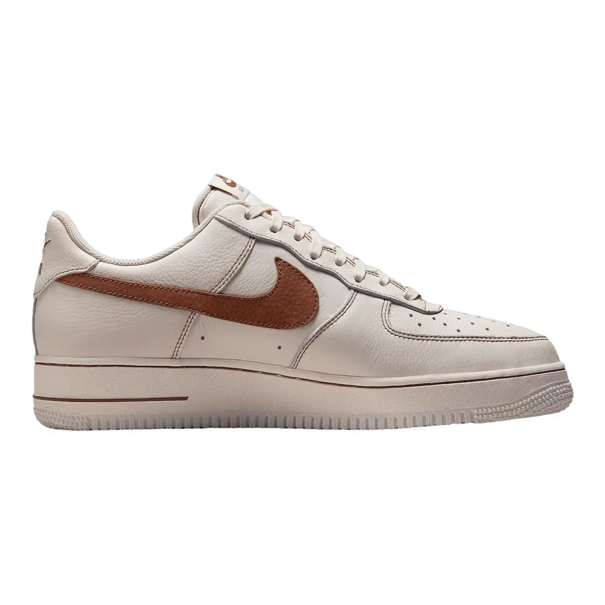 Nike shoes - NIKE Air Force 1 `07 LV8 - HQ2037-101 - Ivory/Saddle Brown 3