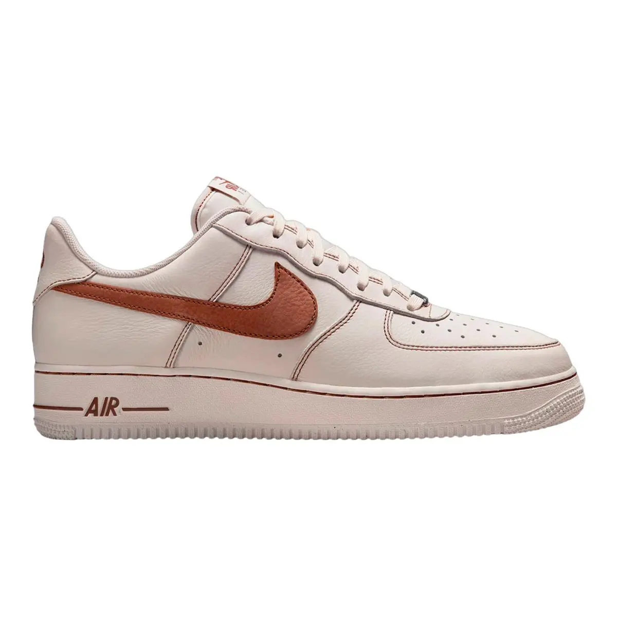 Nike shoes - NIKE Air Force 1 `07 LV8 - HQ2037-101 - Ivory/Saddle Brown 8