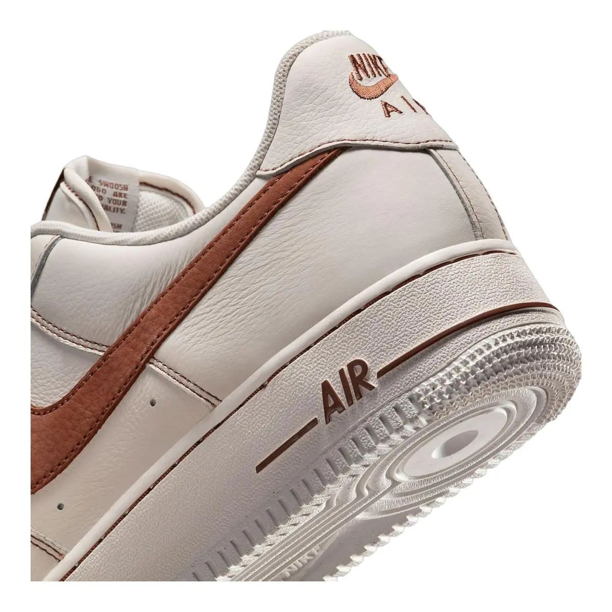 Nike shoes - NIKE Air Force 1 `07 LV8 - HQ2037-101 - Ivory/Saddle Brown 10