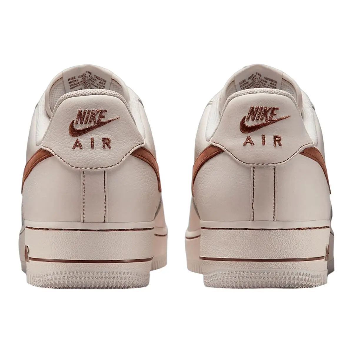 Nike shoes - NIKE Air Force 1 `07 LV8 - HQ2037-101 - Ivory/Saddle Brown 14