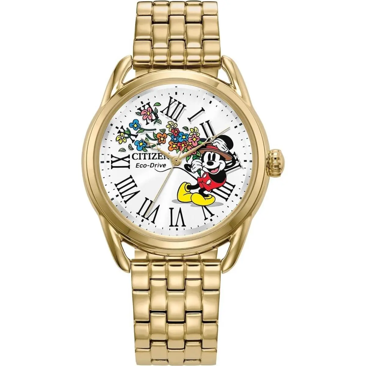 Disney Mickey Classic Inspired Gold-tone Ladies Watch FE7093-57W by Citizen