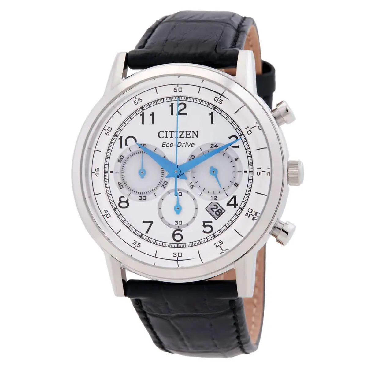 Eco-drive Chronograph White Dial Men`s Watch CA4630-02A by Citizen