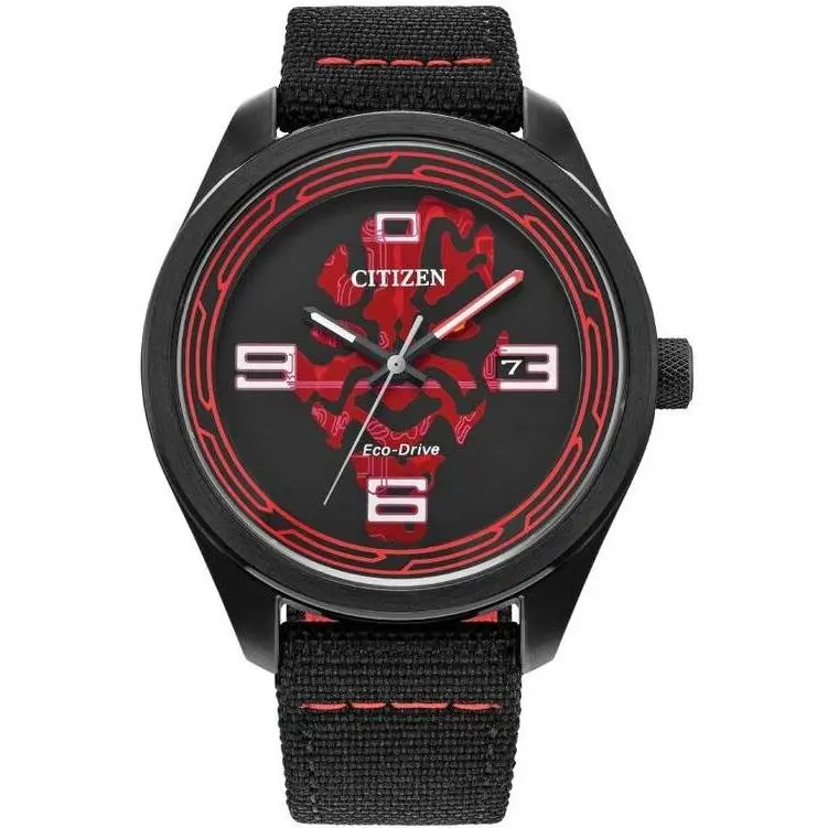Star Wars Darth Maul Shadow Black Dial Mens Watch AW5006-01W by Citizen