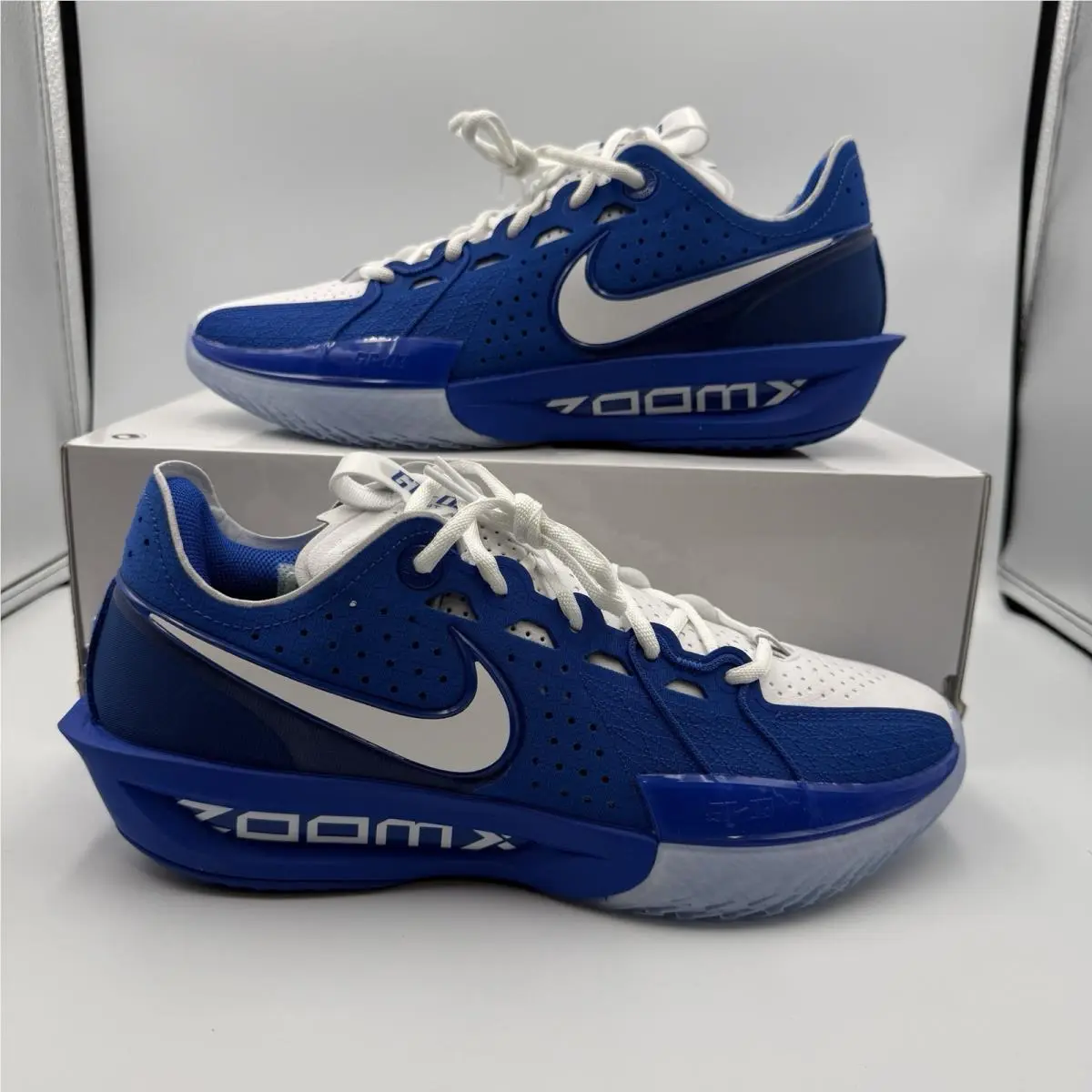 Size 8.5  Air Zoom GT Cut 3 TB Promo Basketball White Royal IH5097-402 Mens by Nike