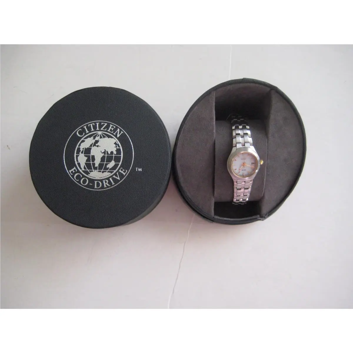 Eco-drive Solar White Dial Silver Tone Women`s Watch EW1864-52A by Citizen