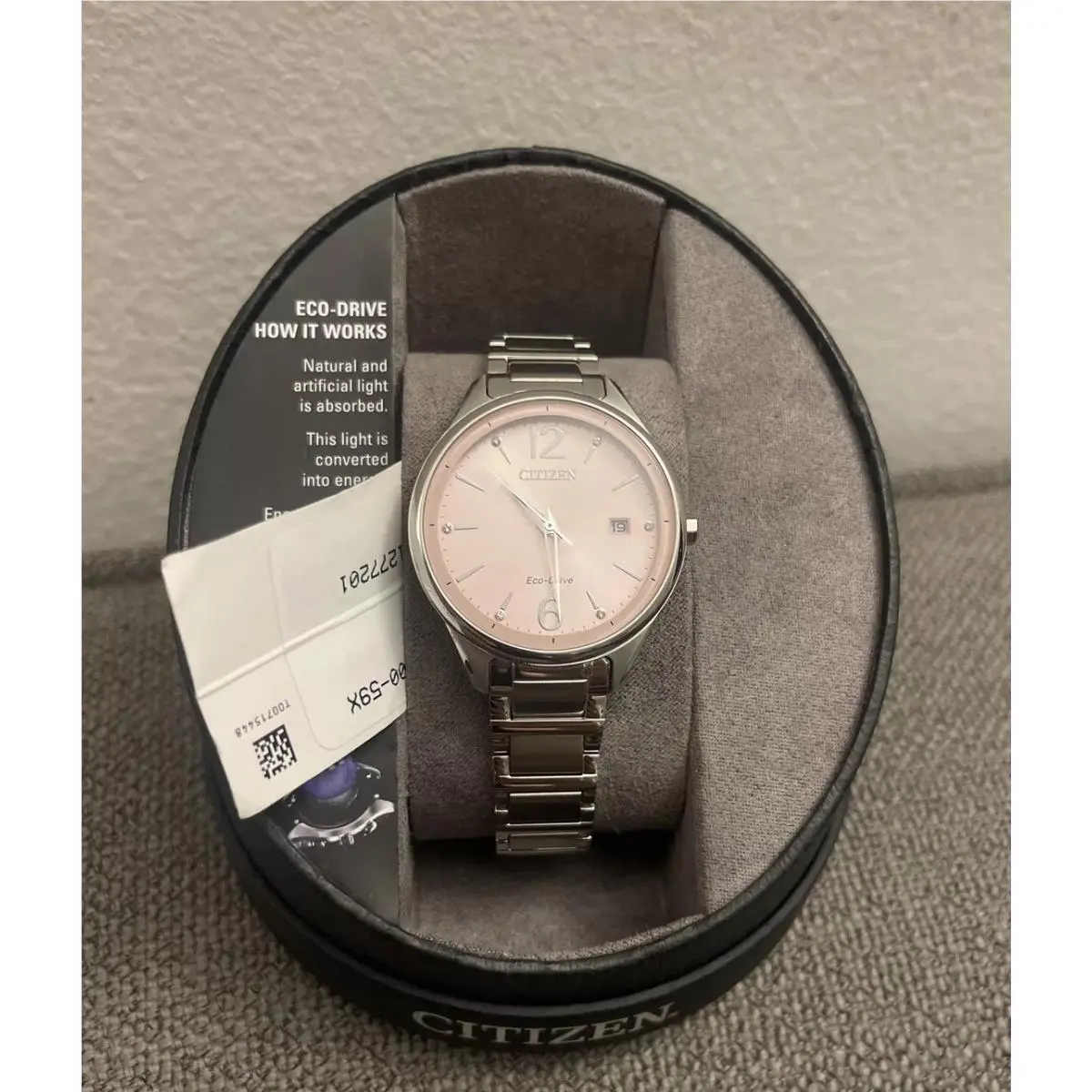 Women`s Eco-drive Silver Stainless Steel Watch - Date FE6100-59X by Citizen