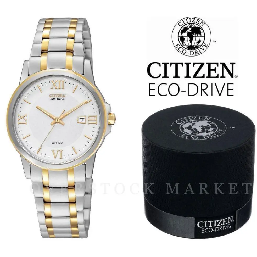 Women`s  EW1914-56P Eco-drive Two-tone Solar Powered Watch by Citizen