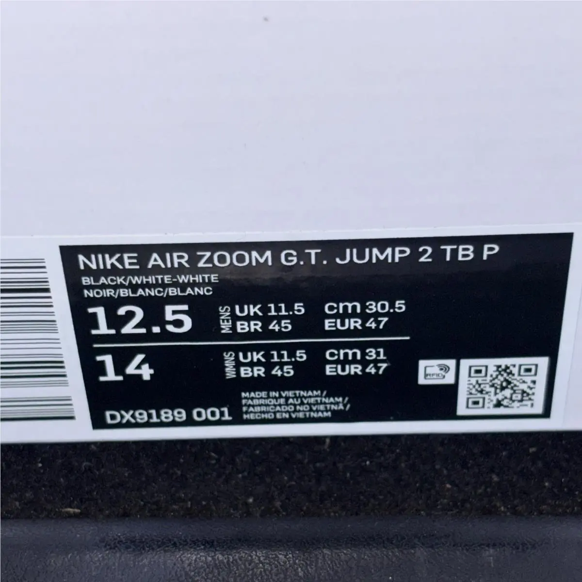 Nike shoes - Nike Air Zoom GT Jump 2 - DX9189-001 - Black/White-White 6