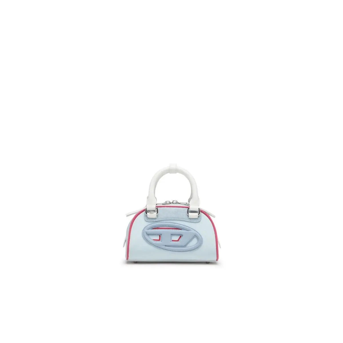 Diesel 1DR Dome Crossbody Bag Light Blue Pink X10369 PR886