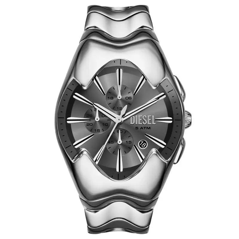 Mercurial 45mm Quartz Gray Dial Men`s Watch DZ4683 by Diesel