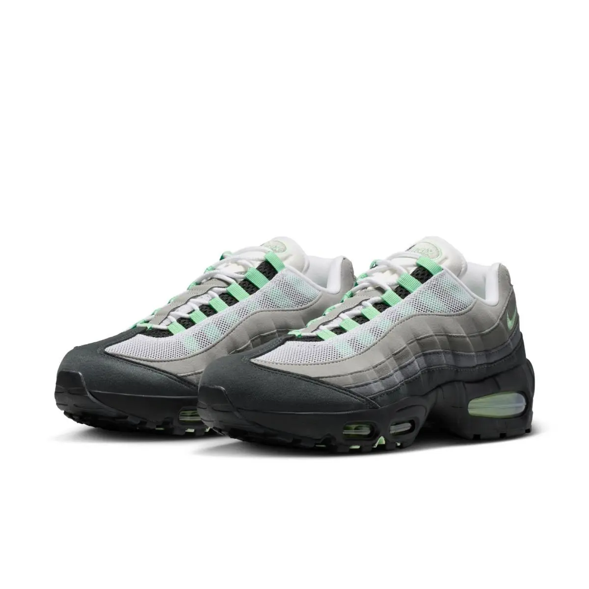 Womens  Air Max 95 Big Bubble_black/fresh Mint Sneakers HJ5996-005-SIZE 8 by Nike