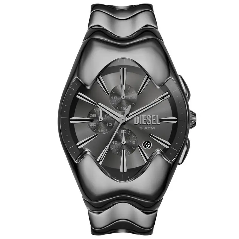 Mercurial 45mm Quartz Black Dial Men`s Watch DZ4682 by Diesel