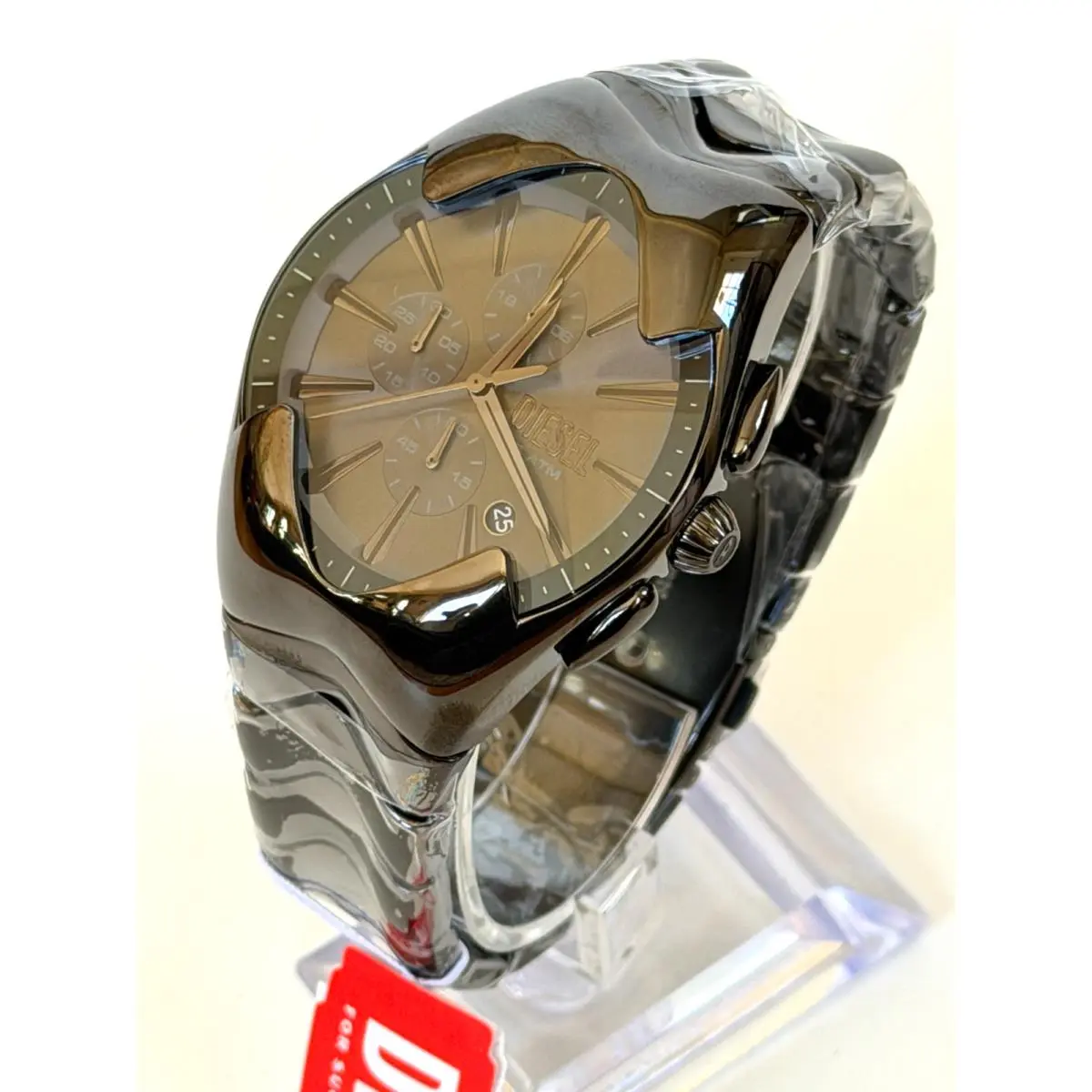 DZ4682 Mercurial Chronograph Black IP S/steel Watch 45mm Bnwt/box by Diesel