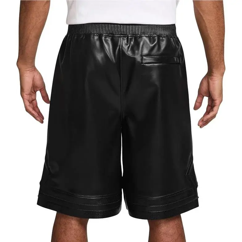 Nike clothing - Nike Air Jordan Vegan Leather Diamond Shorts - HV0077-010 HV0077010 - Black (UPC: 198485184503) 0