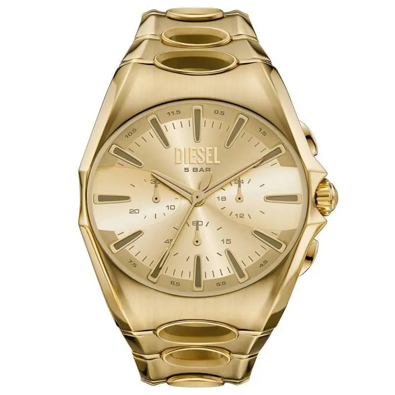 D-curve 49mm Quartz Gold Dial Men`s Watch DZ4695 by Diesel