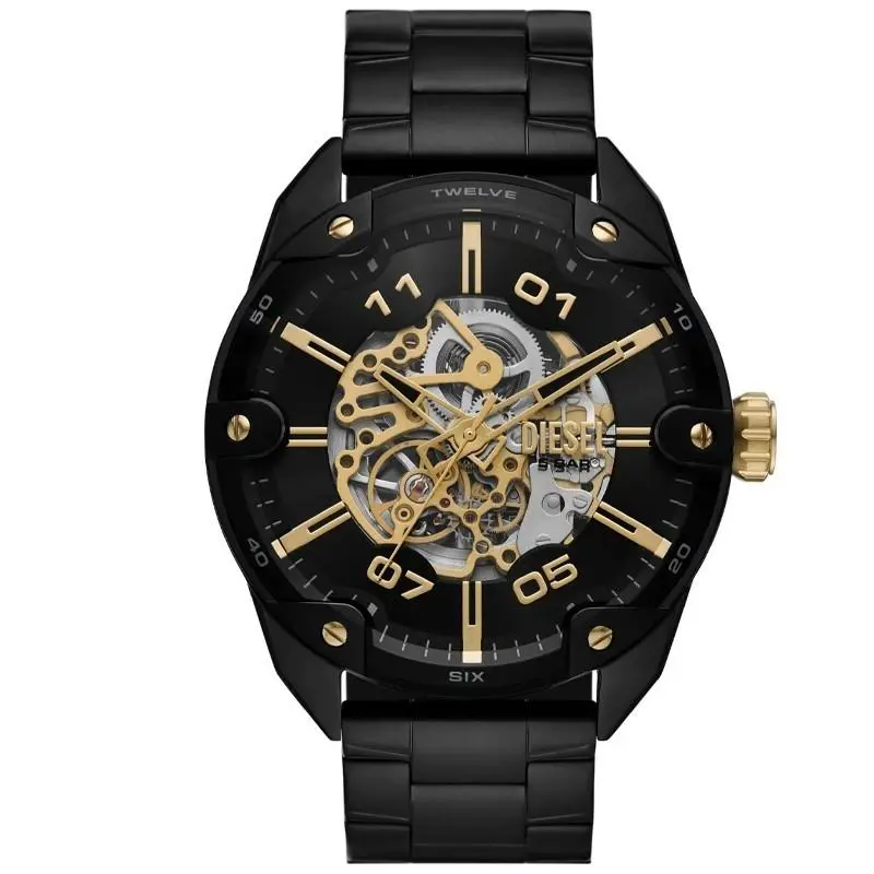 Spiked Quartz 49mm Black Dial Men`s Watch DZ4719 by Diesel