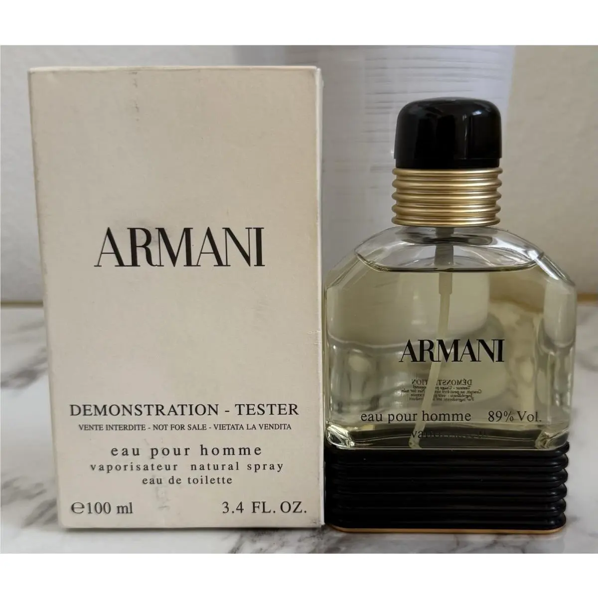 Eau Pour Homme 100ml / 3.4 FL .oz Vintage by Giorgio Armani