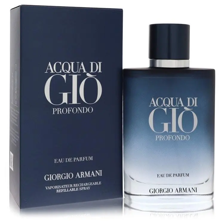 Acqua Di Gio Profondo by Giorgio Armani Eau De Parfum Spray Refillable 3.3