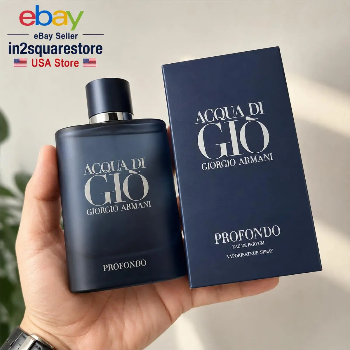Acqua Di Gio Profondo  4.2 oz Parfum Cologne For Men by Giorgio Armani